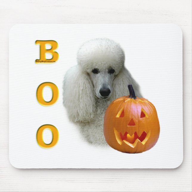 Mousepad Poodle (Revestido Branco) (Frente)