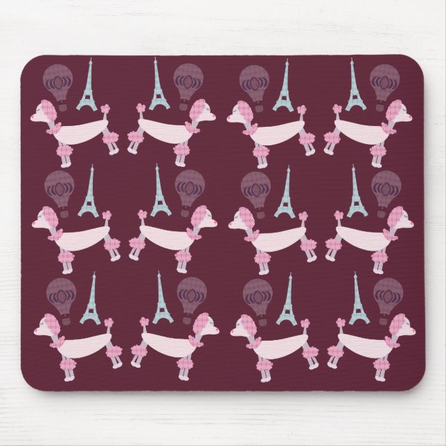 Mousepad Poodles de Paris Anos 50 (Frente)