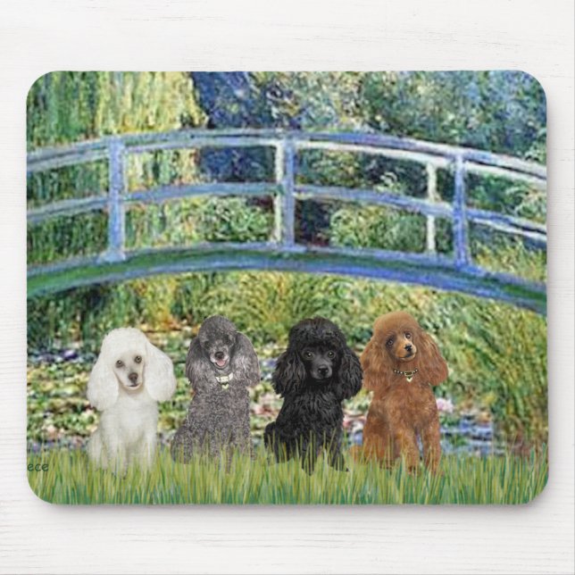 Mousepad Poodles (quatro) - Ponte (Frente)