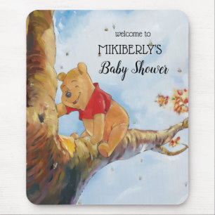 Mousepad Pooh Aquarela Bem-vindo ao Chá de Bebê em Foam