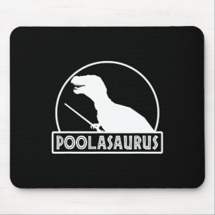 Mousepad Poolasaurus Jogador de Bilhar Dinossauro Snooker O
