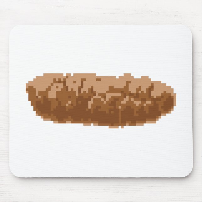 Mousepad Poop de pixel de 8 bits (Frente)