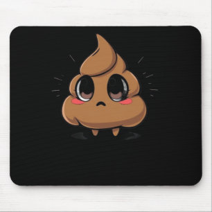 Mousepad Poop Emoji Chibi Sticker