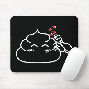 Mousepad Poop in Love - Brootsch the PooPoo