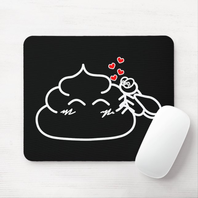 Mousepad Poop in Love - Brootsch the PooPoo (Com mouse)