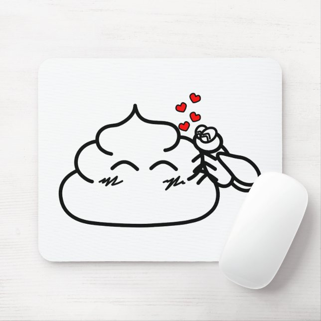 Mousepad Poop in Love - Brootsch the PooPoo (Com mouse)