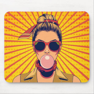 Mousepad  Pop Art Colorido  Arte Moderna Vibrante 