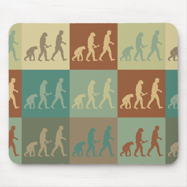Mousepad Pop art da biologia evolutiva (Frente)