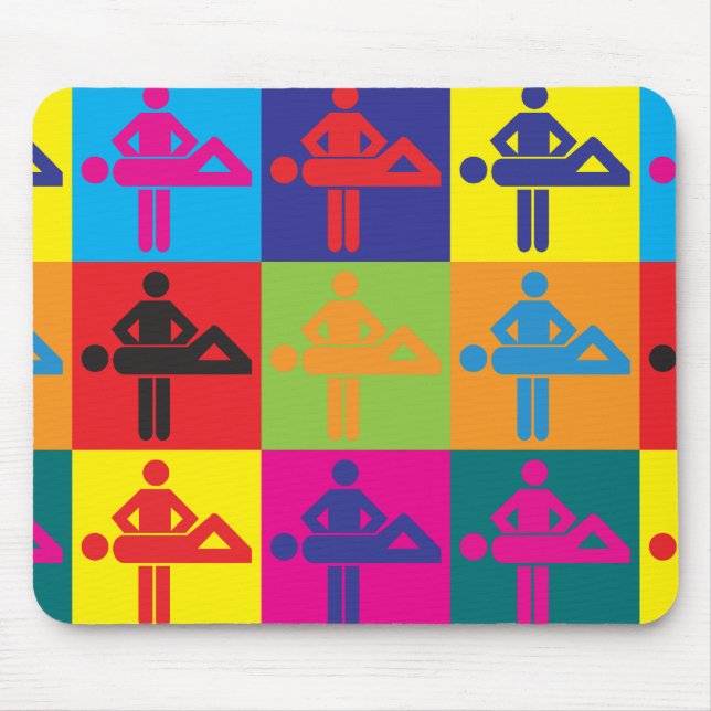 Mousepad Pop art da massagem (Frente)