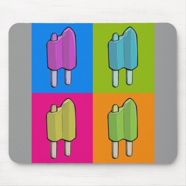 Mousepad Pop art do Popsicle (Frente)