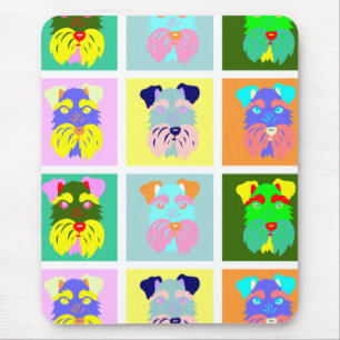 Mousepad Pop art do Schnauzer