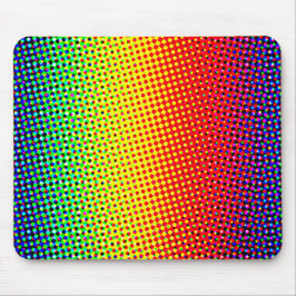 Mousepad Pop Art Dots Rainbow Bright Orgulho gay Colorido