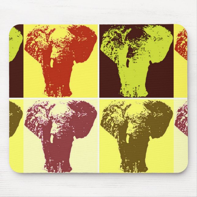 Mousepad Pop Art Elephant (Frente)