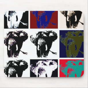 Mousepad Pop Art Elephants