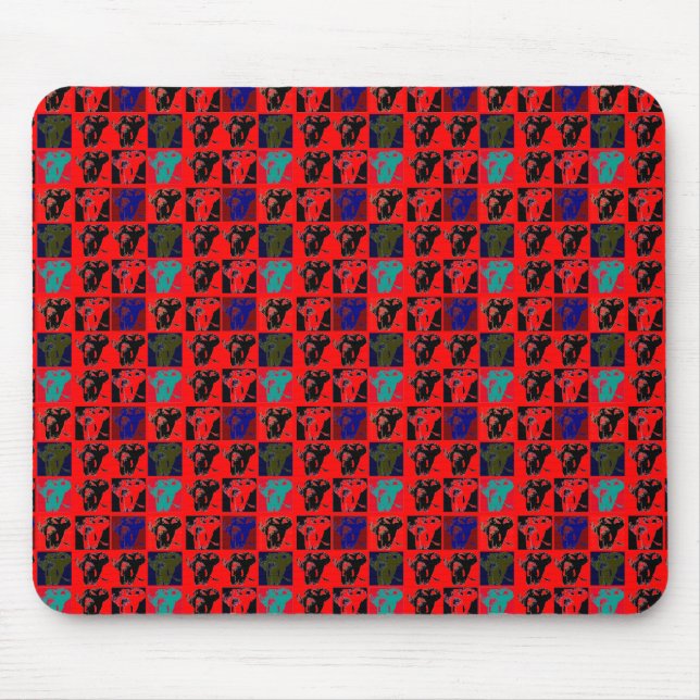 Mousepad Pop Art Elephants (Frente)