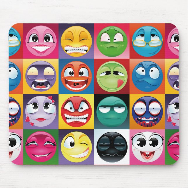 Mousepad pop art emojis (Frente)