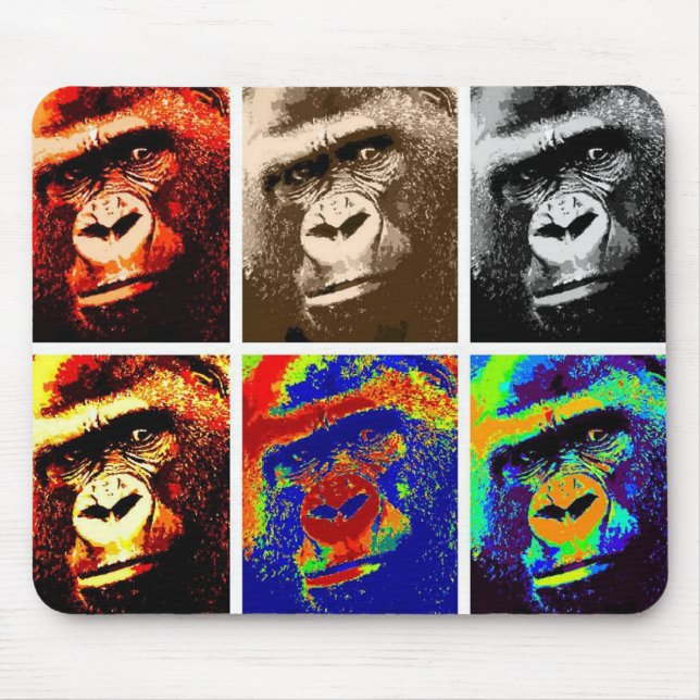 Mousepad Pop Art Gorillas (Frente)