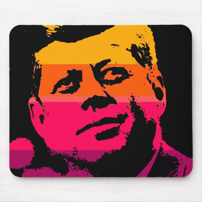 Mousepad Pop Art Jack JFK John F. Kennedy (Frente)