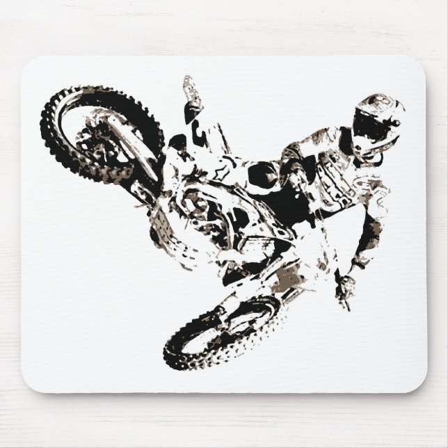 Mousepad Pop Art Motocross Motorcyesporte (Frente)
