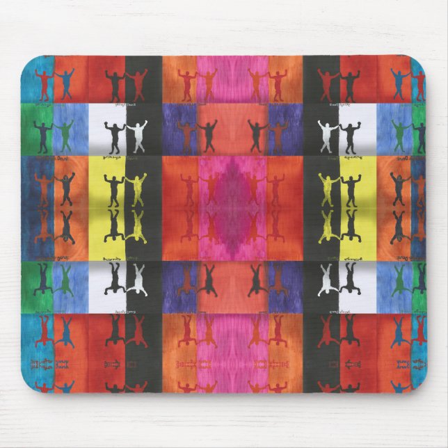 Mousepad Pop art no.1 by Yeshaya Dank - unity & harmony (Frente)