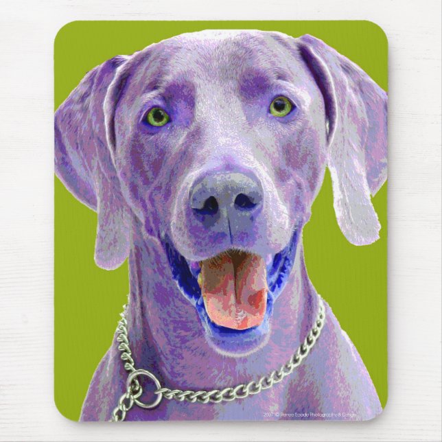 Mousepad Pop art Weimaraner (Frente)
