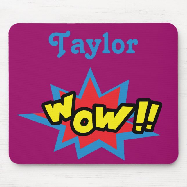 Mousepad Pop de Art Divertido Uau (Frente)