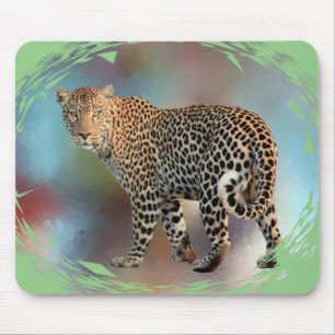 Mousepad Pop de Arte Moderna Modelo Trendy Leopard