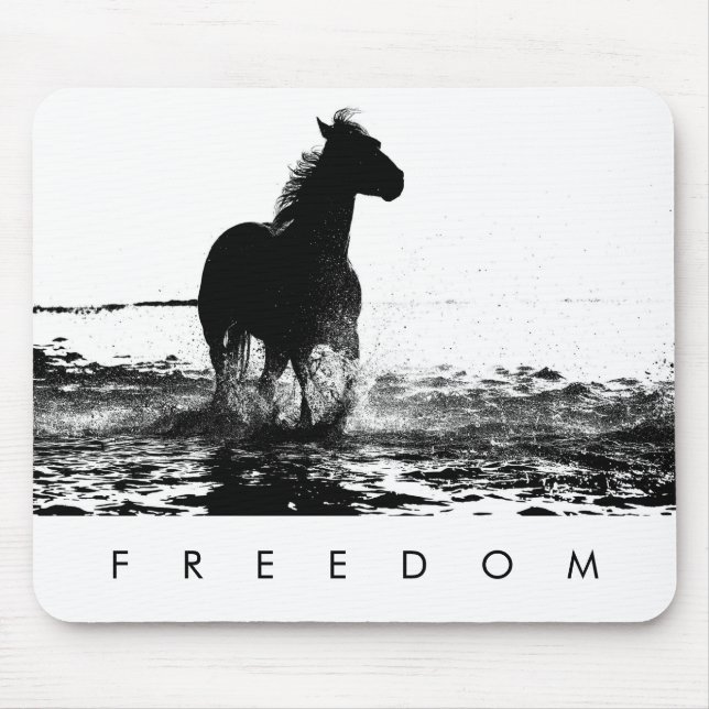 Mousepad Pop de Arte Moderna que Executa a Liberdade dos Ca (Frente)