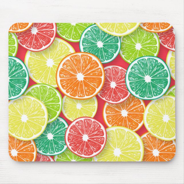 Mousepad Pop de fatias de fruta Citrus art 2 (Frente)