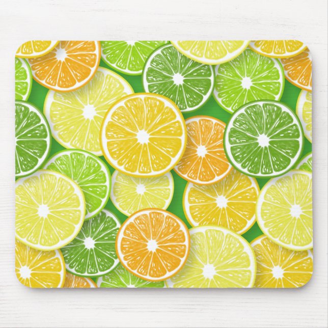 Mousepad Pop de fatias de fruta Citrus art 3 (Frente)