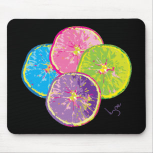 Mousepad Pop de Fatias de Fruta Laranja