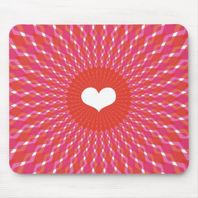 Mousepad Pop do coração dos namorados (Frente)