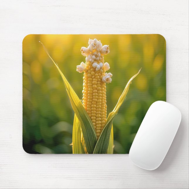 Mousepad Popcorn On Corn Cob (Com mouse)