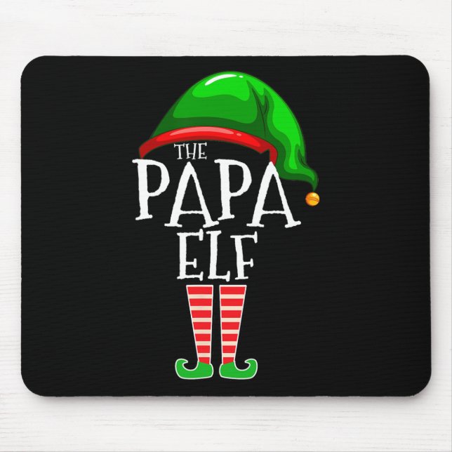Mousepad Pope Elf Family Matching Group Gran de Natal (Frente)