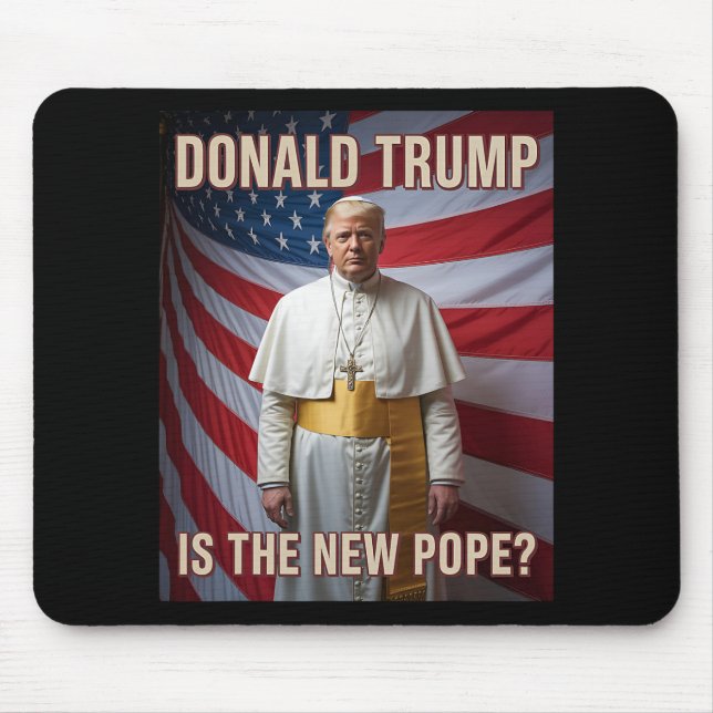 Mousepad Pope Engraçado E Presidente Donald Trump6 (Frente)