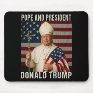 Mousepad Pope Engraçado Trump E Presidente Donald Trump