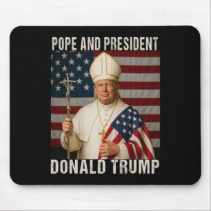 Mousepad Pope Engraçado Trump E Presidente Donald Trump