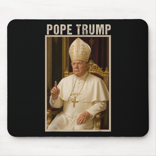 Mousepad Pope Trump, engraçadinho católico Tee (Frente)