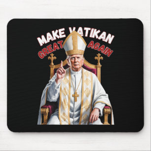 Mousepad Pope Trump Engraçado Presidente Trump