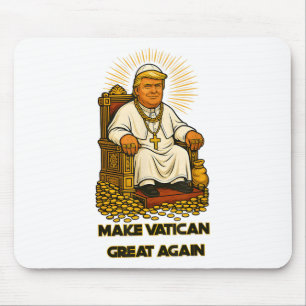 Mousepad Pope Trump Funny Trump Vaticano Christian Retro Ch