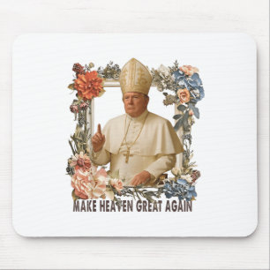 Mousepad Pope Trump Funny Trump Vaticano Christian Retro Ch
