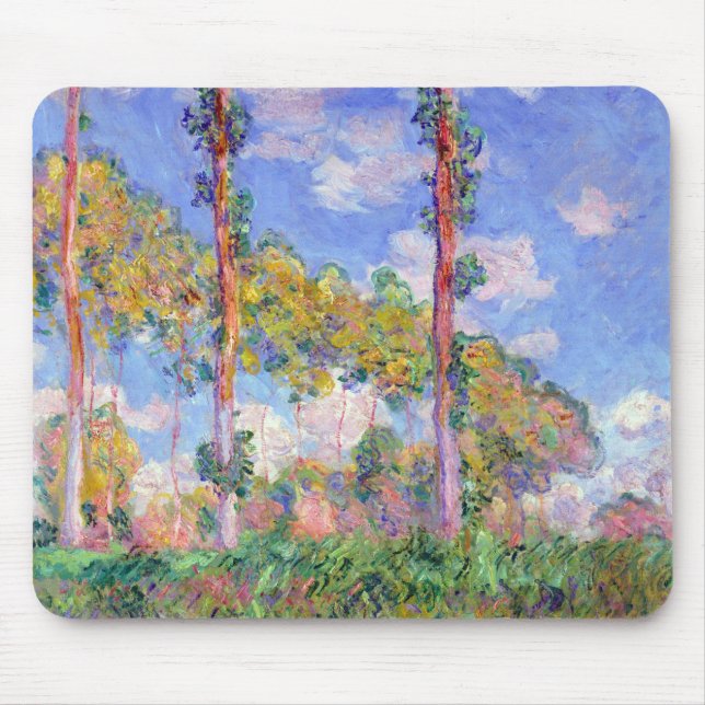 Mousepad Poplars no Sol, Monet (Frente)