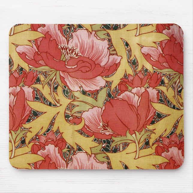 Mousepad Poppies de William Morris (Frente)