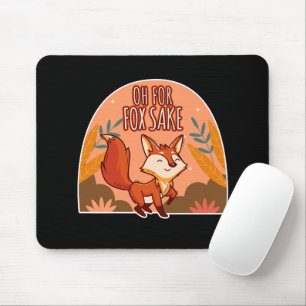 Mousepad Por Amor à Raposa Linda e Divertida Raposa