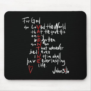 Mousepad Por Deus Tão Amado O Mundo Jesus É Meu Namorados