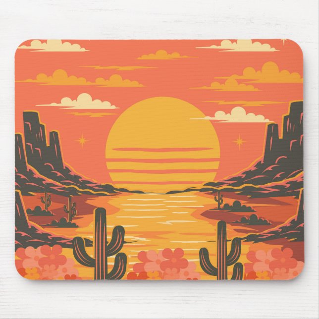 Mousepad Pôr do sol (Frente)