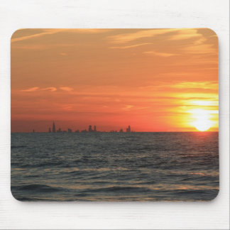 Mousepad Por do sol 1 do Lago Michigan
