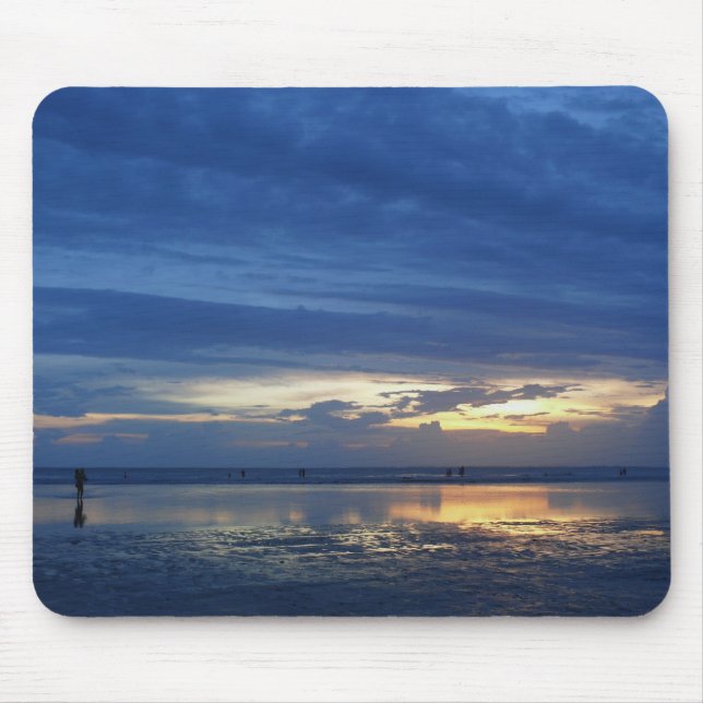 Mousepad Por do sol azul (Frente)