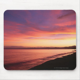 Mousepad Por do sol bonito na praia
