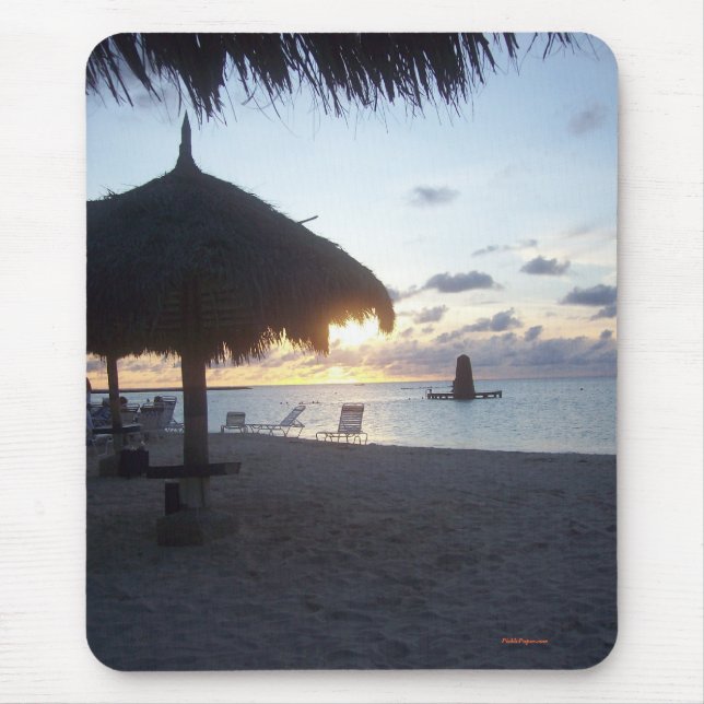 Mousepad Por do sol de Aruba, 2006 (Frente)